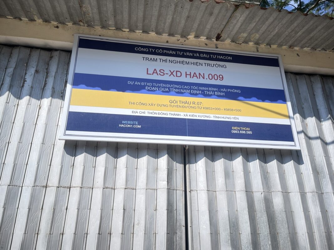 Trạm thí nghiệm hiện trường Hưng Yên – CT08